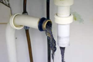 Clogged sink pipe